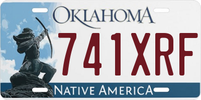 OK license plate 741XRF