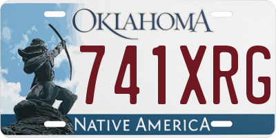 OK license plate 741XRG