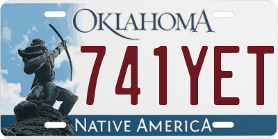 OK license plate 741YET
