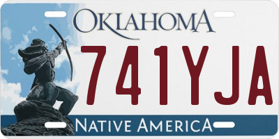 OK license plate 741YJA