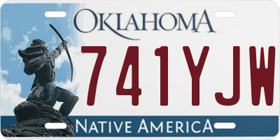 OK license plate 741YJW