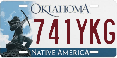 OK license plate 741YKG