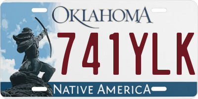 OK license plate 741YLK
