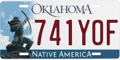 OK license plate 741YOF