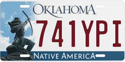 OK license plate 741YPI