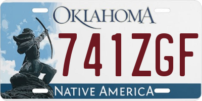 OK license plate 741ZGF