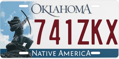 OK license plate 741ZKX