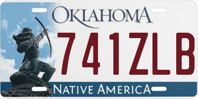OK license plate 741ZLB