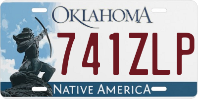 OK license plate 741ZLP