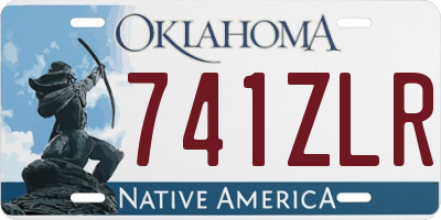 OK license plate 741ZLR