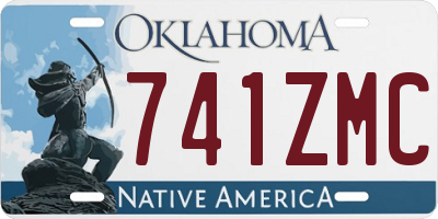 OK license plate 741ZMC