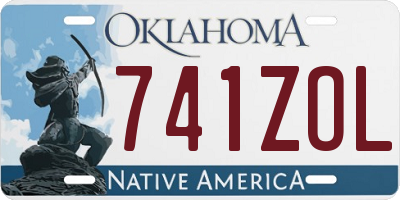 OK license plate 741ZOL
