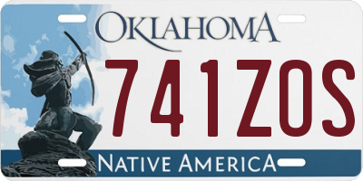 OK license plate 741ZOS