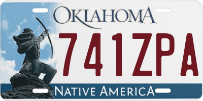 OK license plate 741ZPA
