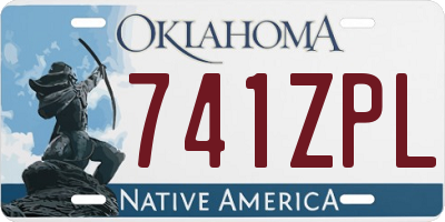 OK license plate 741ZPL