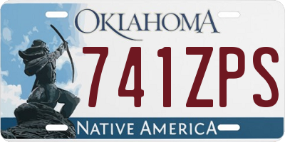 OK license plate 741ZPS