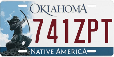 OK license plate 741ZPT
