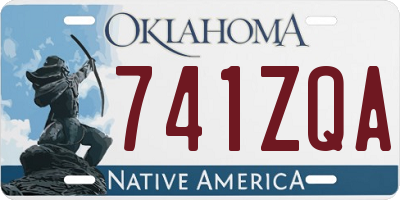 OK license plate 741ZQA