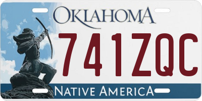 OK license plate 741ZQC