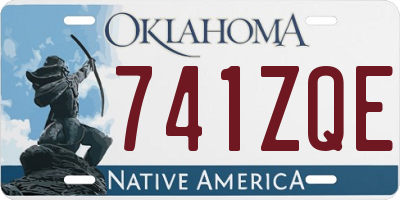 OK license plate 741ZQE