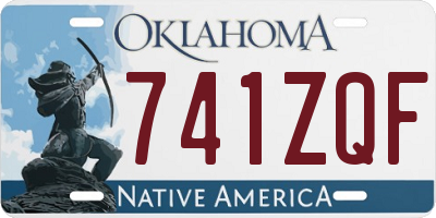 OK license plate 741ZQF