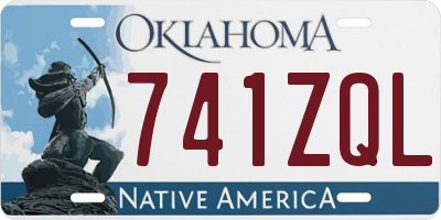 OK license plate 741ZQL