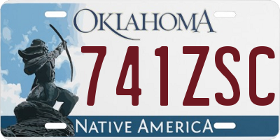 OK license plate 741ZSC