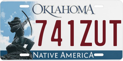 OK license plate 741ZUT