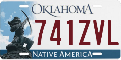 OK license plate 741ZVL