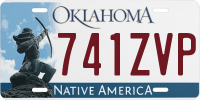 OK license plate 741ZVP