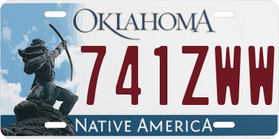 OK license plate 741ZWW