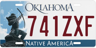 OK license plate 741ZXF