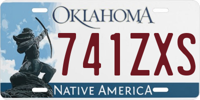 OK license plate 741ZXS