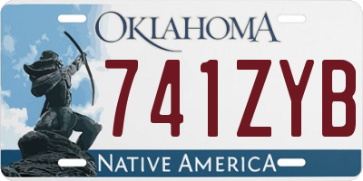OK license plate 741ZYB