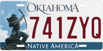 OK license plate 741ZYQ