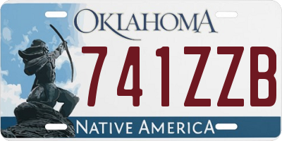 OK license plate 741ZZB