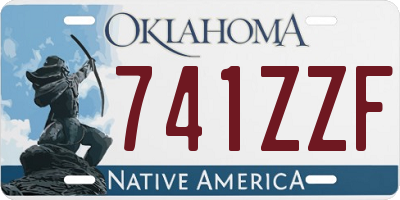 OK license plate 741ZZF