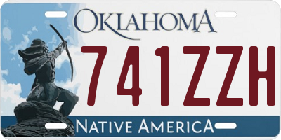 OK license plate 741ZZH