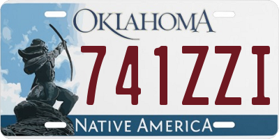 OK license plate 741ZZI