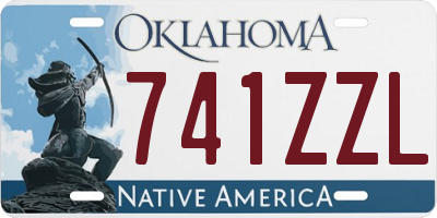 OK license plate 741ZZL