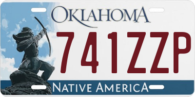 OK license plate 741ZZP