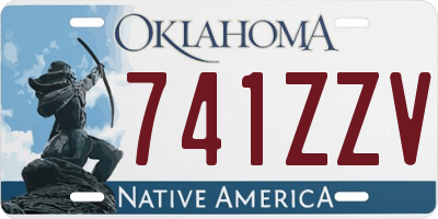 OK license plate 741ZZV