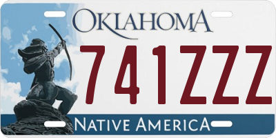 OK license plate 741ZZZ