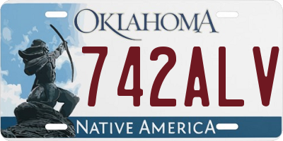 OK license plate 742ALV