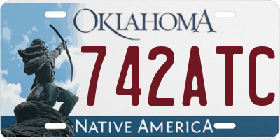 OK license plate 742ATC