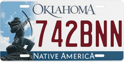 OK license plate 742BNN