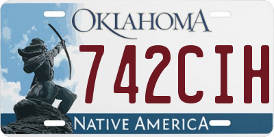 OK license plate 742CIH