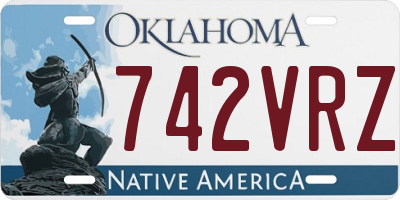OK license plate 742VRZ