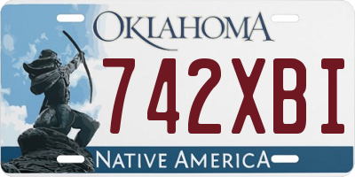 OK license plate 742XBI