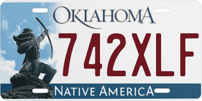 OK license plate 742XLF